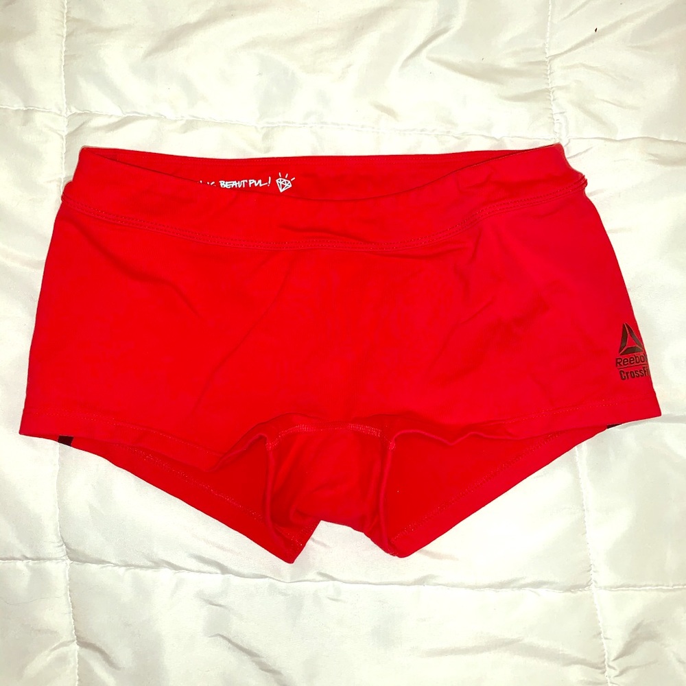 Red Reebok athletic shorts (s)